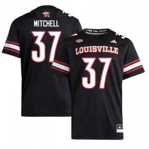 #37 Anderson Mitchell Louisville Black Jersey | Elite Embroidery Men Player Football Gear 23080773