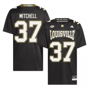 Cardinals Anderson Mitchell #37 Black For the Ville Jersey | Premium Embroidery NCAA Football Men Apparel 49201262