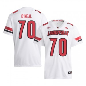 White Anwar O'neal #70 Cards Jersey | Men High School Football Moisture Wicking Stitched 70320818