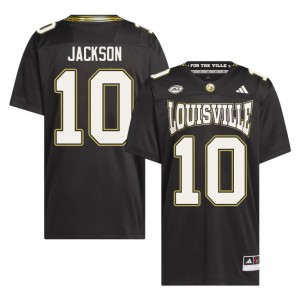 Black Arnold Jackson #10 Cardinals For the Ville Jersey | Men High School Football Fresh Embroidery 72393405