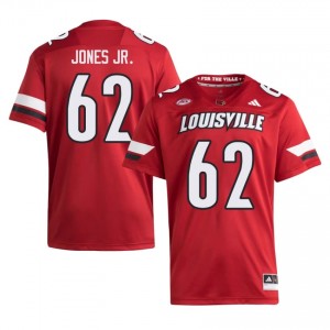 Red Chris Jones Jr. #62 Cardinals Jersey | Men High School Football Limited Swen 38913537