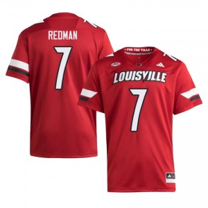 #7 Chris Redman Louisville Red Jersey | Elite Swen Men Player Football Gear 99587524
