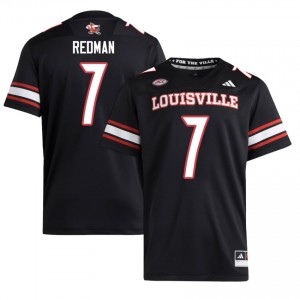 Chris Redman #7 UofL Jersey | Pro-Grade Black College Football Men Embroidery 79829124