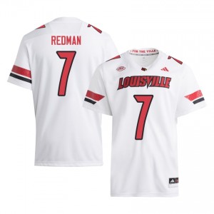 Cards Chris Redman #7 White Jersey | Genuine Stitched NCAA Football Men Apparel 70052093