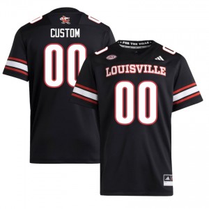 Custom #00 Louisville Jersey | Exclusive Black College Football Men Embroidery 91158609