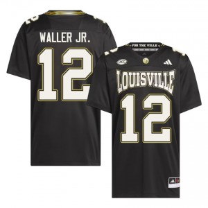 Black DJ Waller Jr. #12 Louisville For the Ville Jersey | Men High School Football Fresh Embroidery 28427301