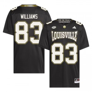 Black DJ Williams #83 Louisville Cardinals For the Ville Jersey | Men High School Football Licensed Embroidery 41736946