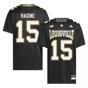 Dave Ragone #15 Louisville For the Ville Jersey | Exclusive Black College Football Men Embroidery 38072786