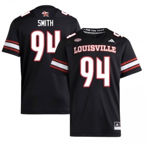 Cardinals Dillon Smith #94 Black Jersey | Essential Embroidery NCAA Football Men Apparel 86724113