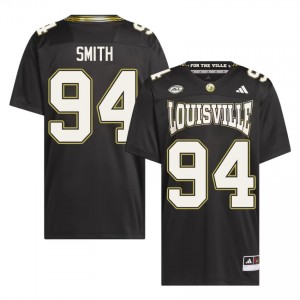 Dillon Smith #94 Louisville For the Ville Jersey | Exclusive Black College Football Men Embroidery 94640404