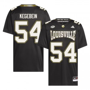 #54 Drew Kegebein Louisville Black For the Ville Jersey | Elite Embroidery Men Player Football Gear 87966050