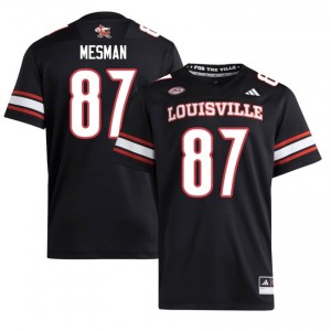 UL Cardinals Dylan Mesman #87 Black Jersey | Pro Cut Embroidery NCAA Football Men Apparel 29096291