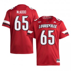 #65 Ellis McAdoo Louisville Cardinals Red Jersey | Alumni Stitch Men Player Football Gear 41644207