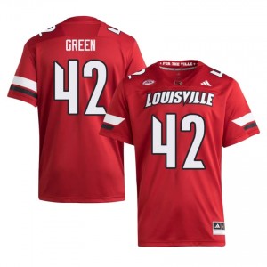 Ernie Green #42 Cardinals Jersey | Exclusive Red College Football Men Swen 45672506