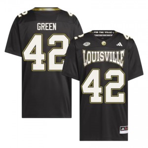 Black Ernie Green #42 Cardinals For the Ville Jersey | Men High School Football Limited Embroidery 91404935