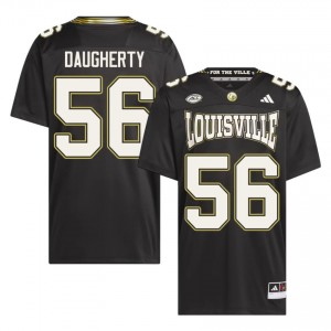 Top-Tier Eryx Daugherty #56 Cardinals Black For the Ville Jersey | Men University Football Embroidery Fan Gear 85968732