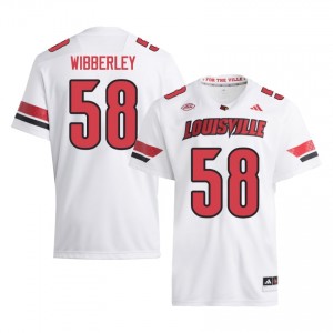 Cardinals Evan Wibberley #58 White Jersey | Premium Stitched NCAA Football Men Apparel 20737047