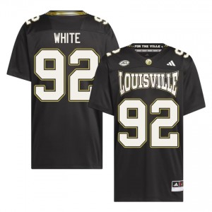 Top-Tier Garth White #92 UofL Black For the Ville Jersey | Men University Football Embroidery Fan Gear 57103304