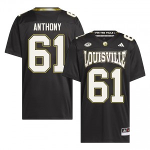 Durable Gradey Anthony #61 Cardinals Black For the Ville Jersey | Men University Football Embroidery Fan Gear 97875769