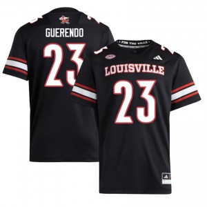 Black Isaac Guerendo #23 Louisville Cardinals Jersey | Men High School Football Moisture Wicking Embroidery 71110313