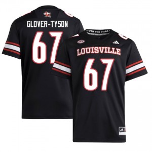 Top-Tier James Glover-Tyson #67 Cardinals Black Jersey | Men University Football Embroidery Fan Gear 53997569