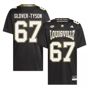 Black James Glover-Tyson #67 UL Cardinals For the Ville Jersey | Men High School Football Licensed Embroidery 38489051