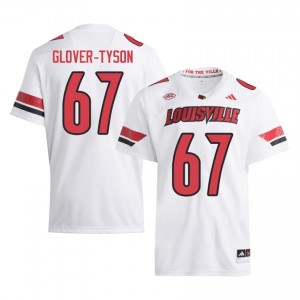 James Glover-Tyson #67 Louisville Cardinals Jersey | Gameday White College Football Men Stitched 54195715
