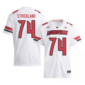 Jarvis Strickland #74 Cardinals Jersey | Pro-Grade White College Football Men Stitched 79430691