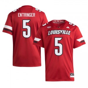 Koen Entringer #5 Louisville Cardinals Jersey | Iconic Red College Football Men Stitch 20282509