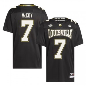 Cardinals Lawayne McCoy #7 Black For the Ville Jersey | Premium Embroidery NCAA Football Men Apparel 45157186