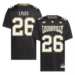 #26 Lenny Lyles Cardinals Black For the Ville Jersey | Elite Embroidery Men Player Football Gear 61247583