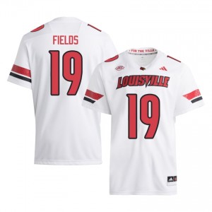 White Mason Fields #19 Cardinals Jersey | Men High School Football Fresh Stitched 27399671
