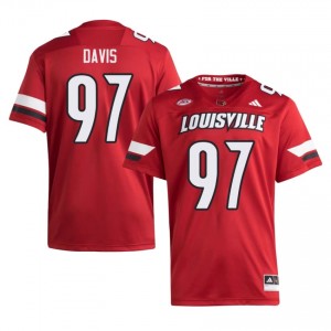 Maurice Davis #97 Cards Jersey | Gameday Red College Football Men Stitch 71738377