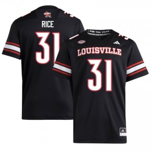 Top-Tier Micah Rice #31 UofL Black Jersey | Men University Football Embroidery Fan Gear 92973614