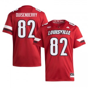 Louisville Montavin Quisenberry #82 Red Jersey | Premium Swen NCAA Football Men Apparel 19311127