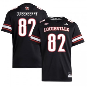 Top-Tier Montavin Quisenberry #82 UofL Black Jersey | Men University Football Embroidery Fan Gear 71166561