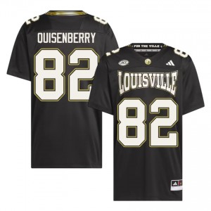 Montavin Quisenberry #82 UofL For the Ville Jersey | Pro-Grade Black College Football Men Embroidery 55326197