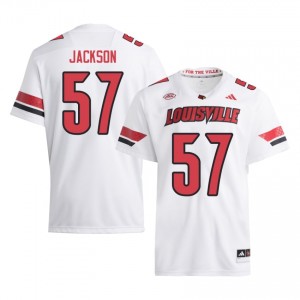 Elite Thread Naeer Jackson #57 Cards White Jersey | Men University Football Stitched Fan Gear 77856619