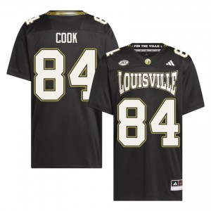 Cardinals Payton Cook #84 Black For the Ville Jersey | Premium Embroidery NCAA Football Men Apparel 24811619