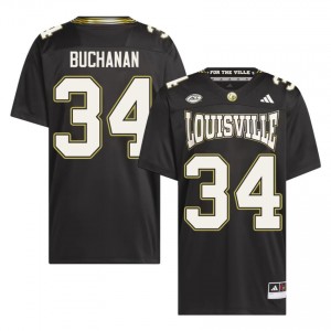 Ray Buchanan #34 Cards For the Ville Jersey | Gameday Black College Football Men Embroidery 93826726