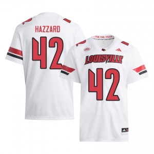 Cards Rhys Dorsey #42 White Jersey | Genuine Stitched NCAA Football Men Apparel 88774324