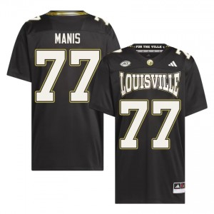 Black Ryan Manis #77 Cardinals For the Ville Jersey | Men High School Football Limited Embroidery 61240859