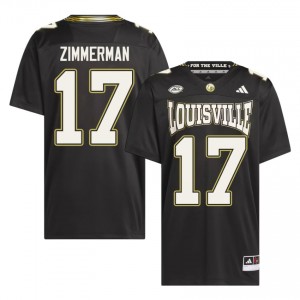 Ryan Zimmerman #17 Cardinals For the Ville Jersey | Exclusive Black College Football Men Embroidery 98667898