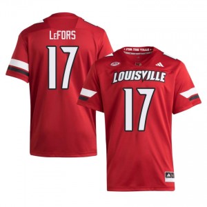 Stefan LeFors #17 Cards Jersey | Gameday Red College Football Men Stitch 37716897