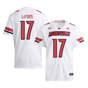 Top-Tier Stefan LeFors #17 UofL White Jersey | Men University Football Stitched Fan Gear 85828415