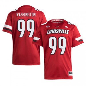 UL Cardinals Ted Washington #99 Red Jersey | Pro Cut Stitch NCAA Football Men Apparel 65477691