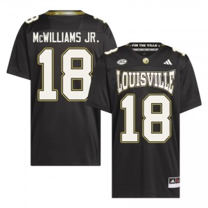 #18 Terrence McWilliams Jr. Cardinals Black For the Ville Jersey | Elite Embroidery Men Player Football Gear 59452234