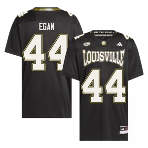 Top-Tier Travis Egan #44 UofL Black For the Ville Jersey | Men University Football Embroidery Fan Gear 80407914