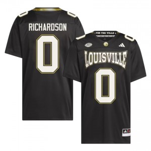 Tre Richardson #0 Cards For the Ville Jersey | Gameday Black College Football Men Embroidery 59266031