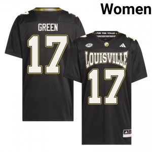 AJ Green #17 Cardinals For the Ville Jersey | Pro-Grade Black College Football Women Stitched 35586471